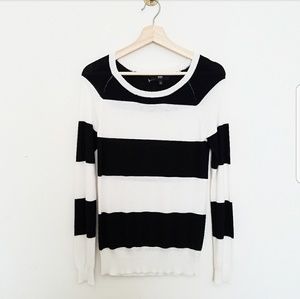 NWOT Black and White Striped Sweater from Mossimo