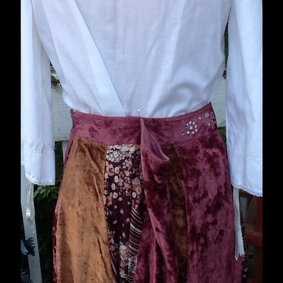 Vtg Hippie Mixed Media Full Skirt...Gorgeous! - Picture 6 of 6