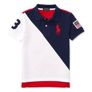NEW WITH TAGS! Boys Ralph Lauren Colorblocked Polo