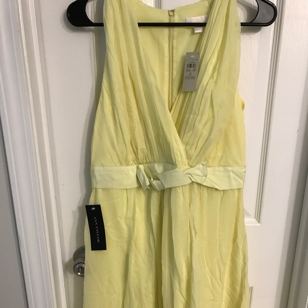 Ann Taylor Size 8 Yellow Dress