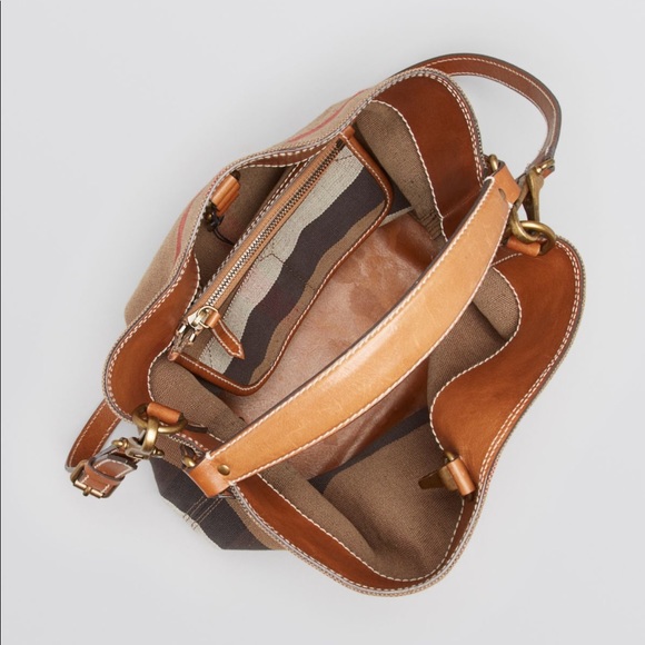 Burberry Canvas Check Medium Susanna Ashby Hobobag - Picture 5 of 8