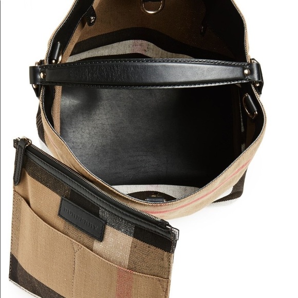 Burberry Canvas Check Medium Susanna Ashby Hobobag - Picture 8 of 8