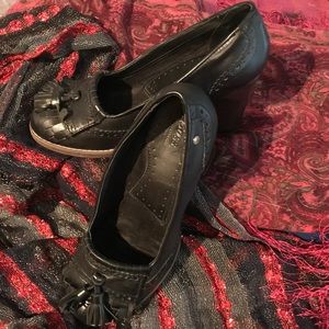 BASS Leather Block Heels