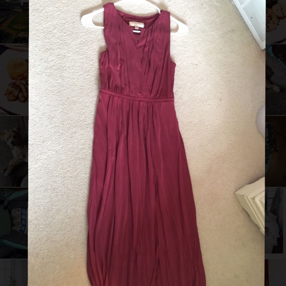 Moulinette Sœurs Maroon Maxi Dress Anthropologie