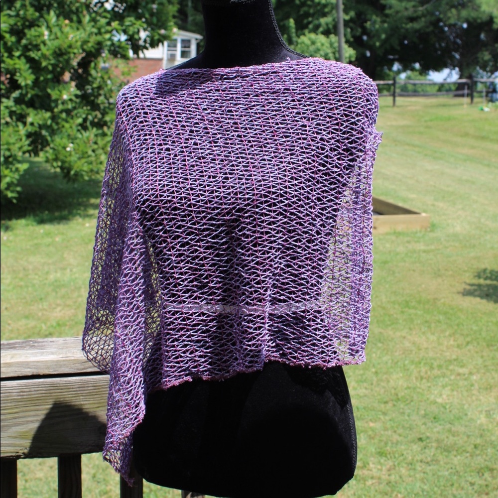 Knitted poncho