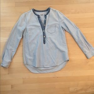 J Crew none traditional jean shirt