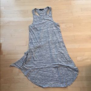 High low simple grey dress