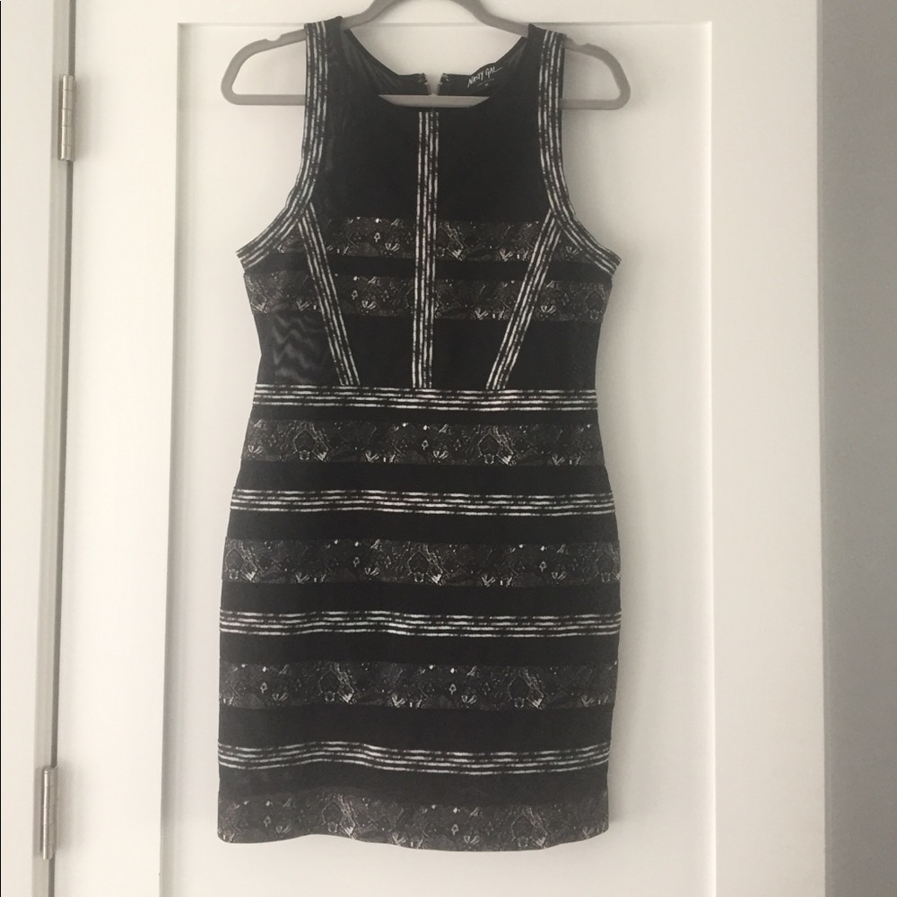 Black and white dress