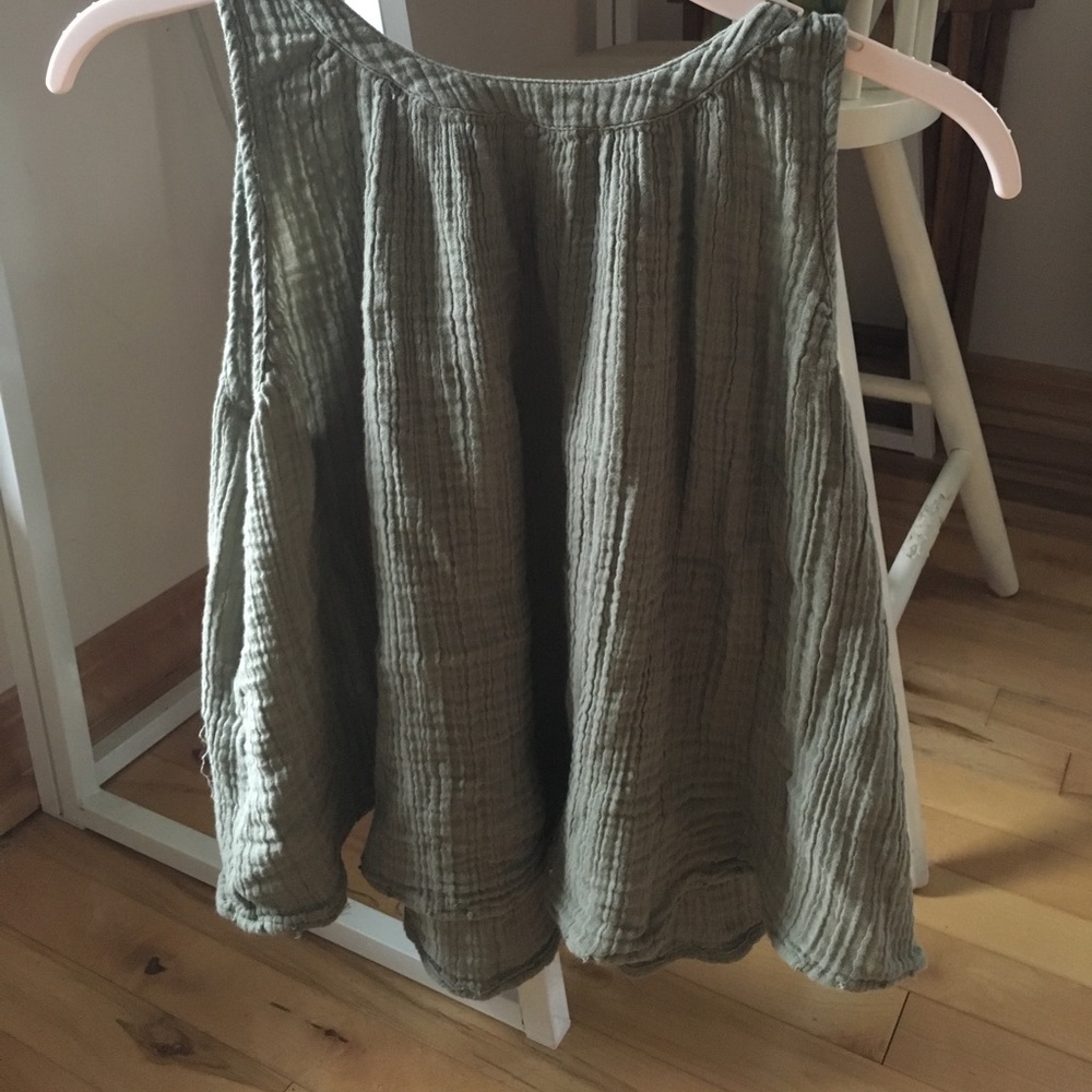 Lou and Grey Gauze Cotton Crop Top