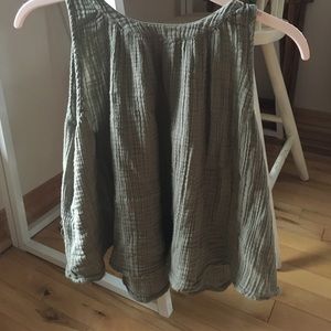 Lou and Grey Gauze Cotton Crop Top