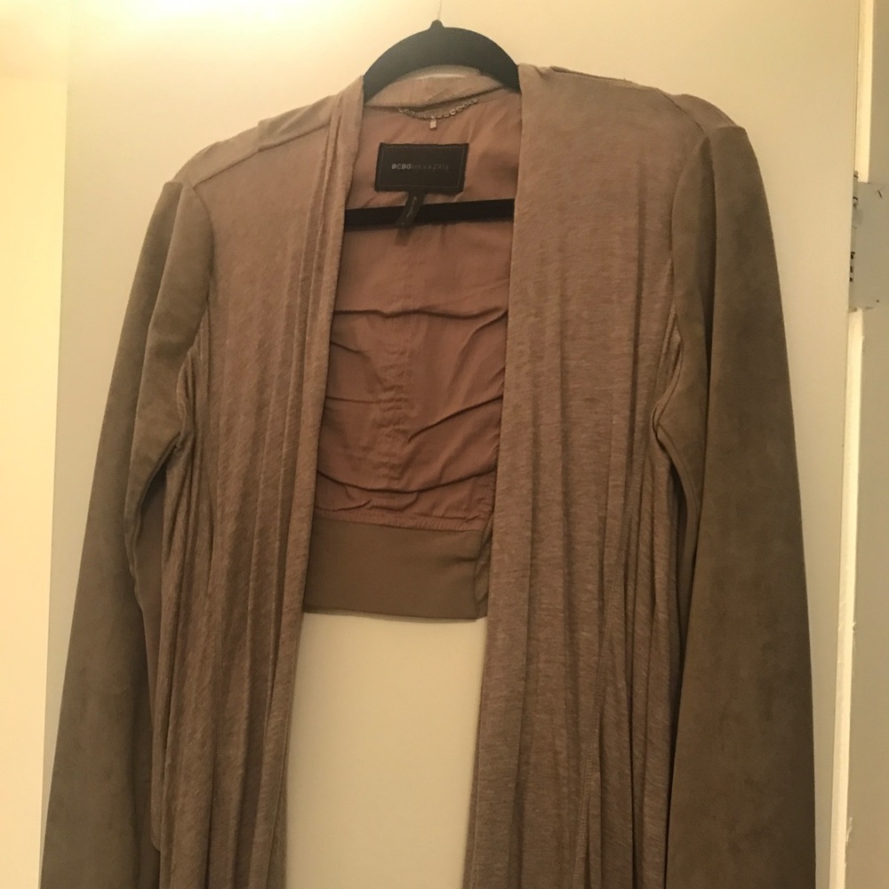 BCBG jacket suede