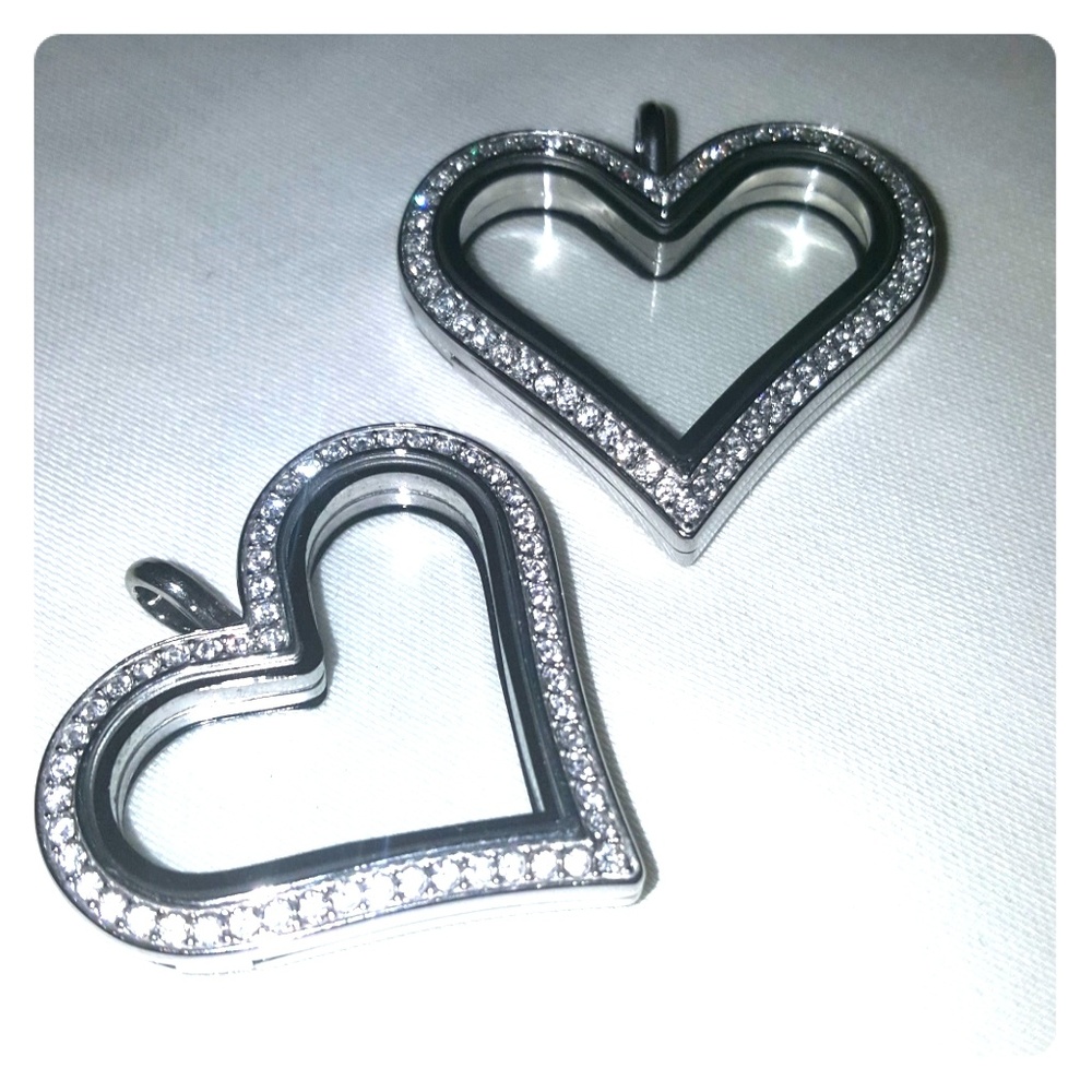 Locket, crystals   One for 25 or two for 40