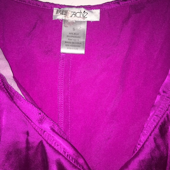 Purple cache ruffle blouse - Picture 4 of 4