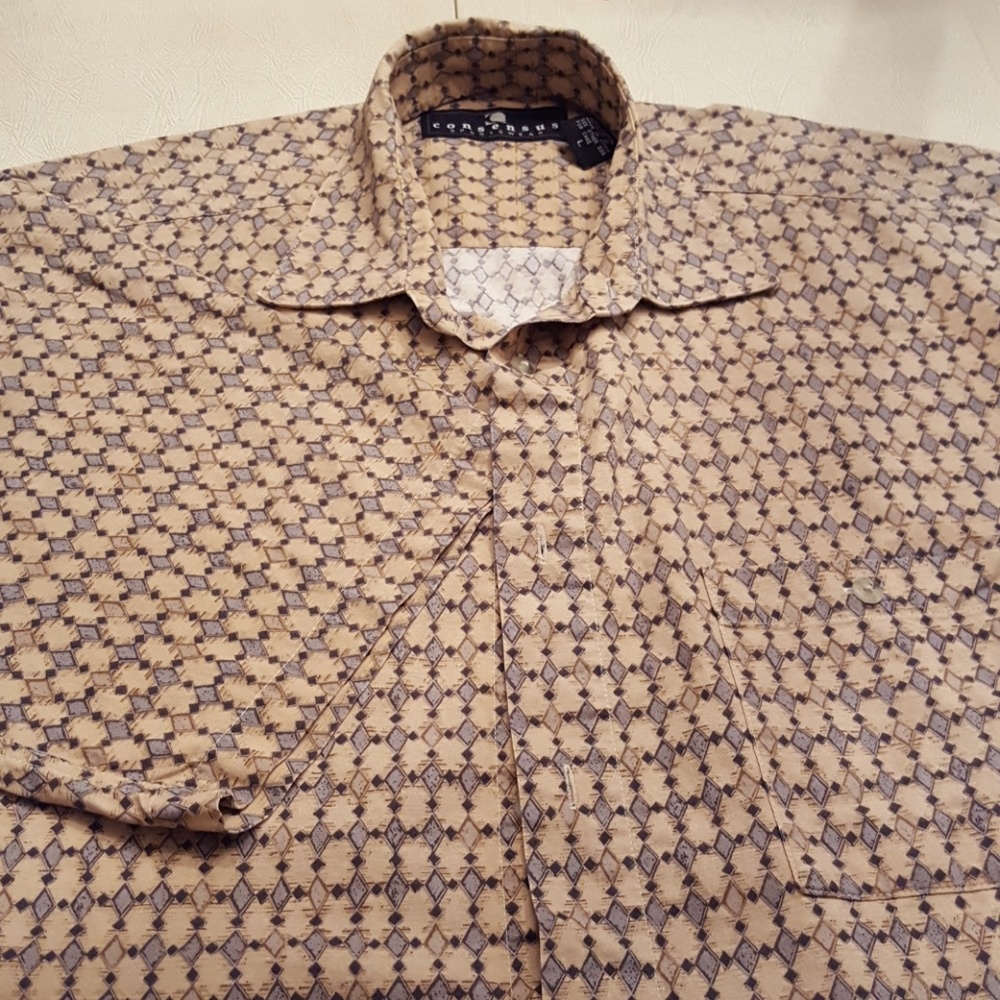 Mens casual button down shirt.