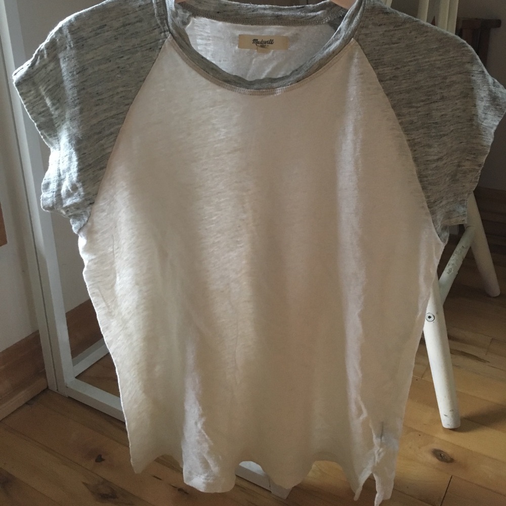 Madewell Cap Sleeve Baseball T
