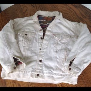 Levi White Denim Jacket