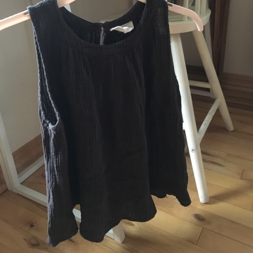 Lou and Grey Soft Cotton Gauze Crop Top
