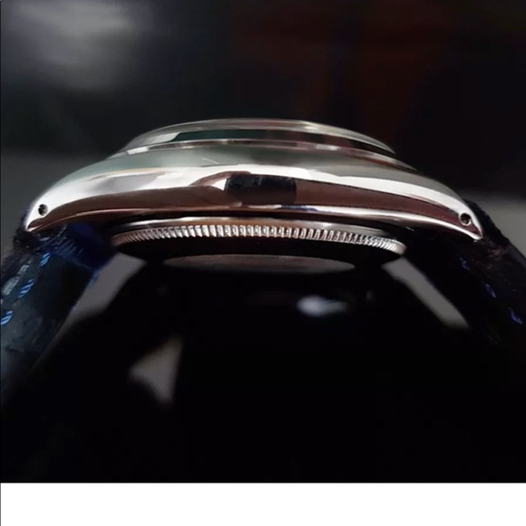 1974 ROLEX OYSTER PERPETUAL MEN'S BLUE ROMAN DIAL - Picture 4 of 8