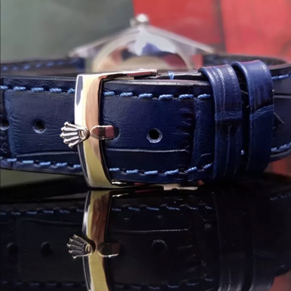 1974 ROLEX OYSTER PERPETUAL MEN'S BLUE ROMAN DIAL - Picture 8 of 8