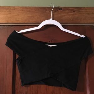 Charlotte Russe cross-cross crop top