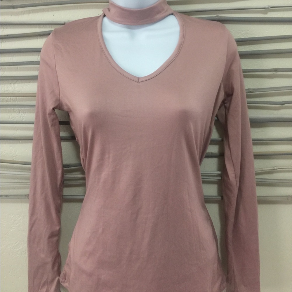 Mauve chocker sweater Medium