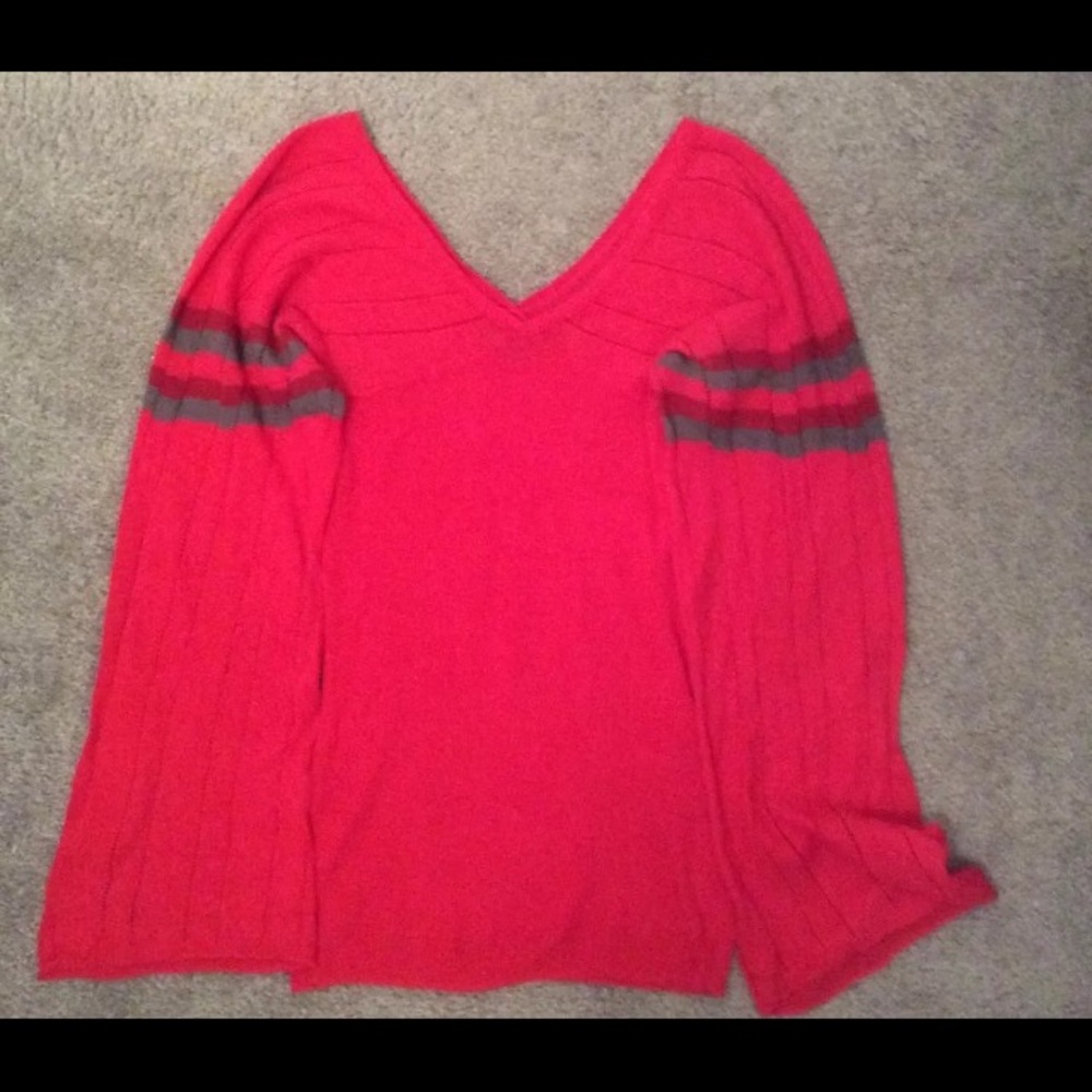 Armani exchange wide sleeve red sweater medium
