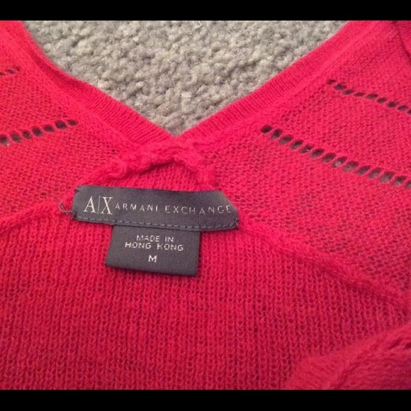 Armani exchange wide sleeve red sweater medium - Picture 2 of 2