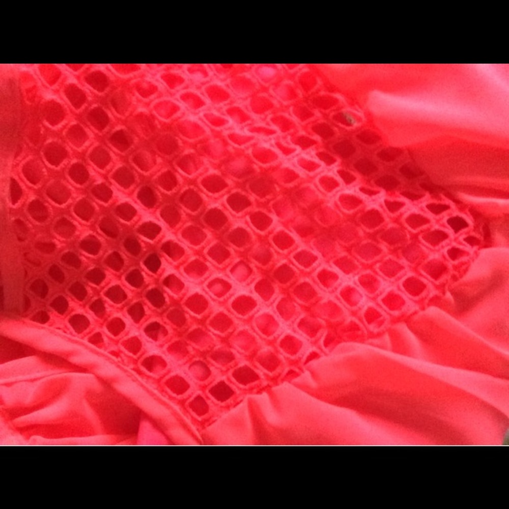 ☀️Coral Chiffon Coverup - Picture 3 of 4
