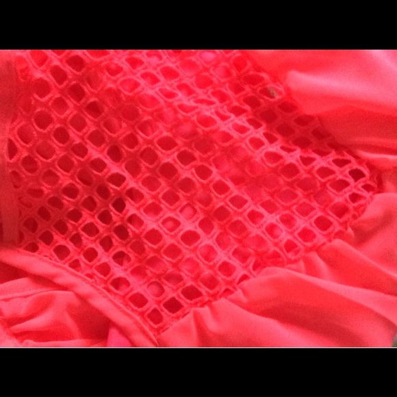 ☀️Coral Chiffon Coverup - Picture 3 of 4