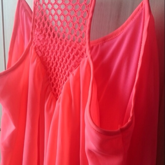 ☀️Coral Chiffon Coverup - Picture 4 of 4