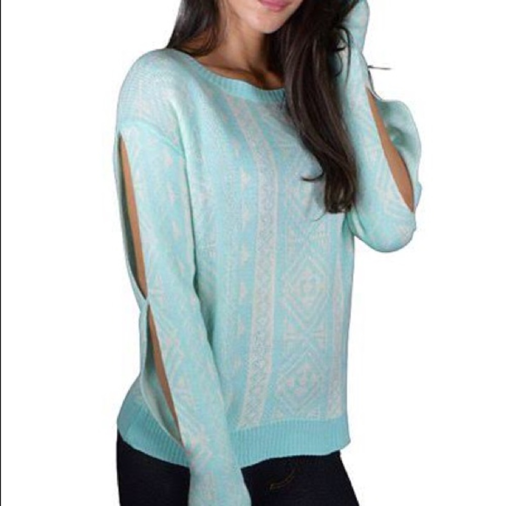 Crew Neck Aztec Sweater