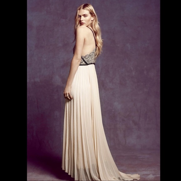 Free People ivory black Embroidered Dress Gown 2 - Picture 3 of 6