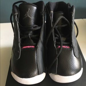 NWT Jordan 13 Black and Pink toddler size 8