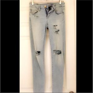 AEO Distressed Skinny Jeans