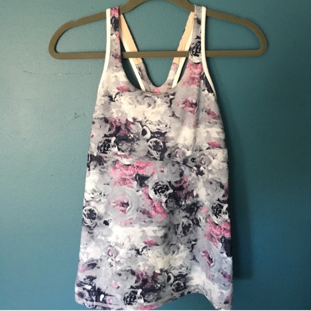 Lululemon Athletica Moody Mirage Rose tank Sz 6