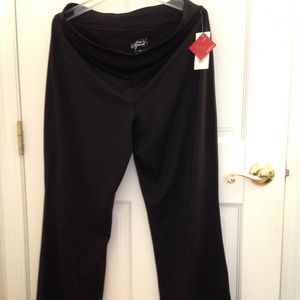 Style & Co black athletic sports pants size M NWT