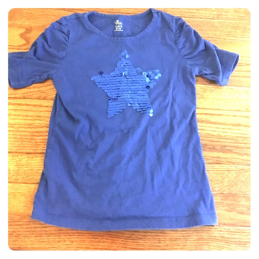 Children's Place short sleeve sequins shirt.