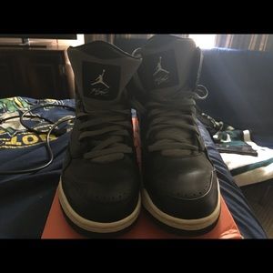 Black and Grey Jordan Flights