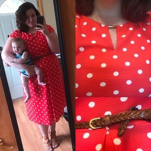 Vintage style polka for dress