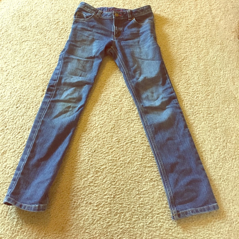 Girls Lands End blue jeans
