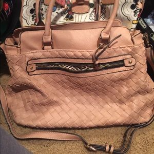 Blush pink tote and crossbody