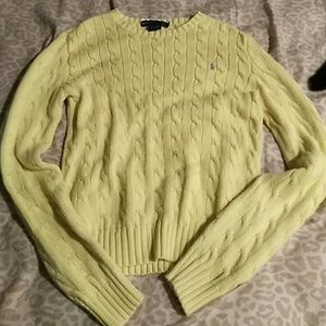 *2 for $12* Ralph Lauren Yellow Cableknit