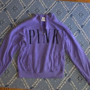 Victoria's Secret (pink) 1/4 zip up sweatshirt