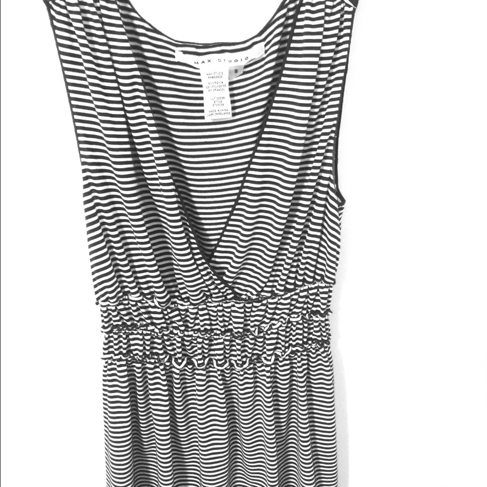 Nautical navy + white stripe tank