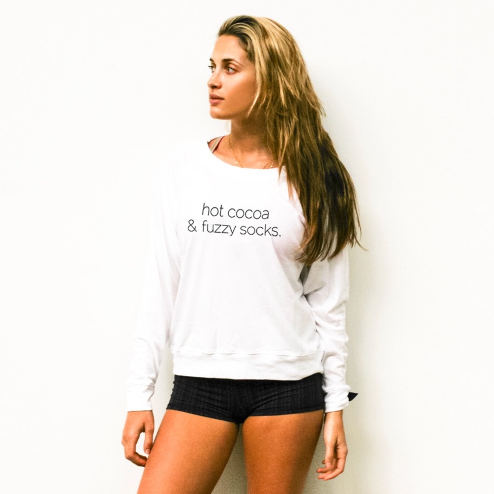 Emi Jay S/M Hot Cocoa & Fuzzy Socks Pullover