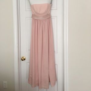 White by Vera Wang Strapless Dress, Blush, Size 4