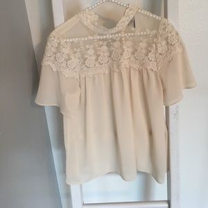 3 for $17 deal! Cream flow blouse.