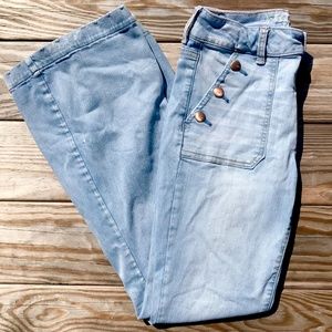 American Eagle Hi-Rise Boho Artist Flare Jeans