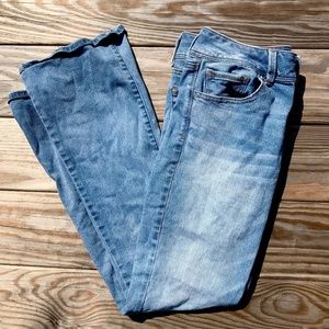 American Eagle Light Wash Kick Boot Jeans
