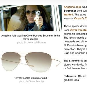 Oliver People's aviator "strummer"